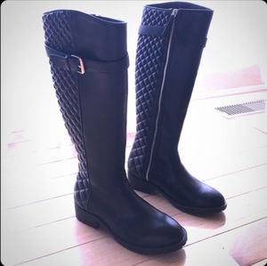 Zara quilted leather boot